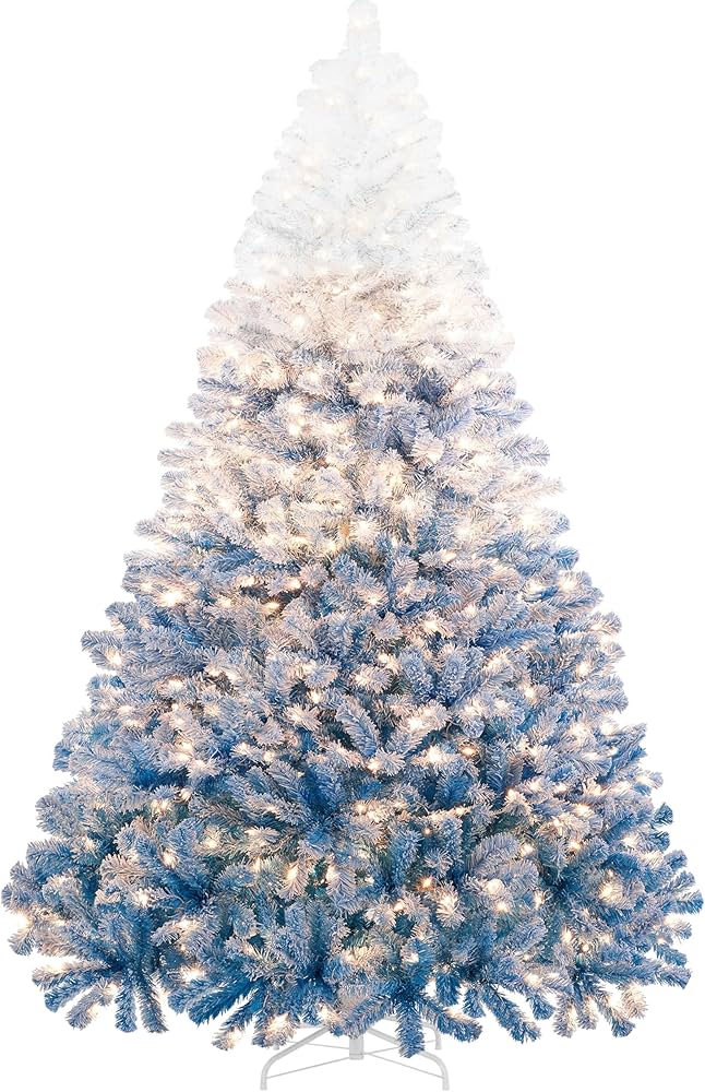 Amazon.com: Yaheetech 9ft Pre-lit Artificial Christmas Tree with